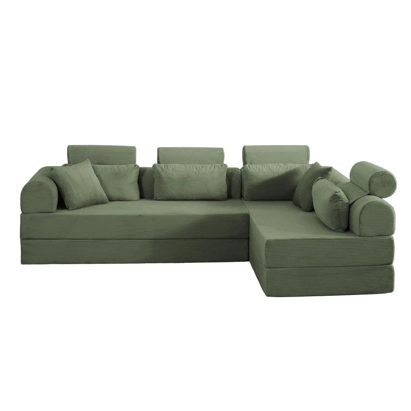 Modern L-Shape Modular Sectional Sofa, Compressed Design by HouseOfZazla
