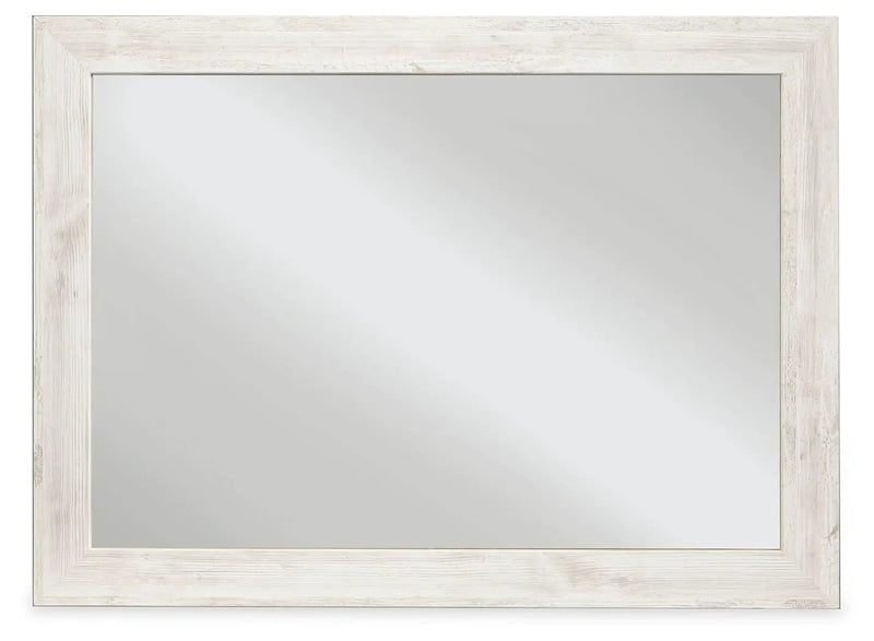Paxberry - Bedroom Accent Mirror - Whitewash by Unique Piece Furniture