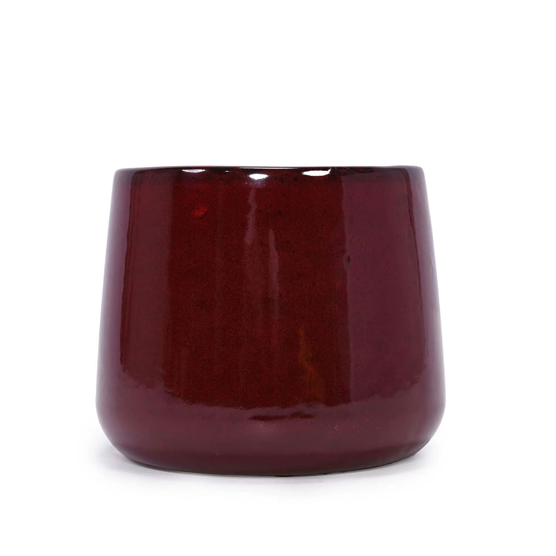 4 Pieces Planter Pot, Indoor Outdoor Flowerpot For Patio, Garden, Or Windowsills - Bean Paste Red by HouseOfZazla