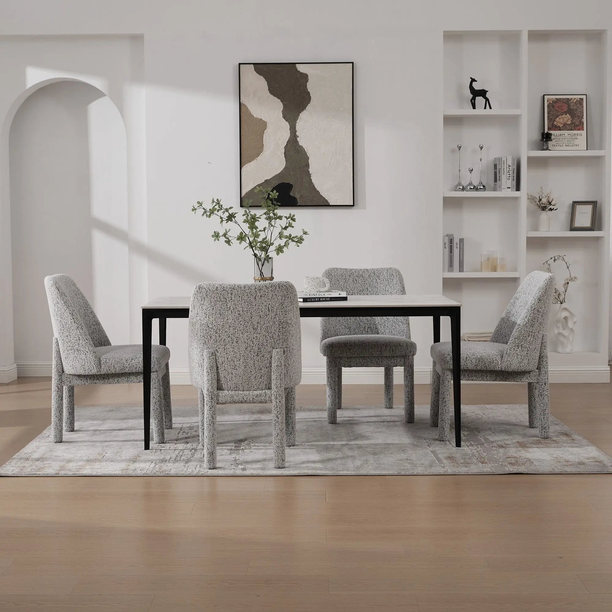 Wide Minimalist Dining Chair by Unique Piece Furniture