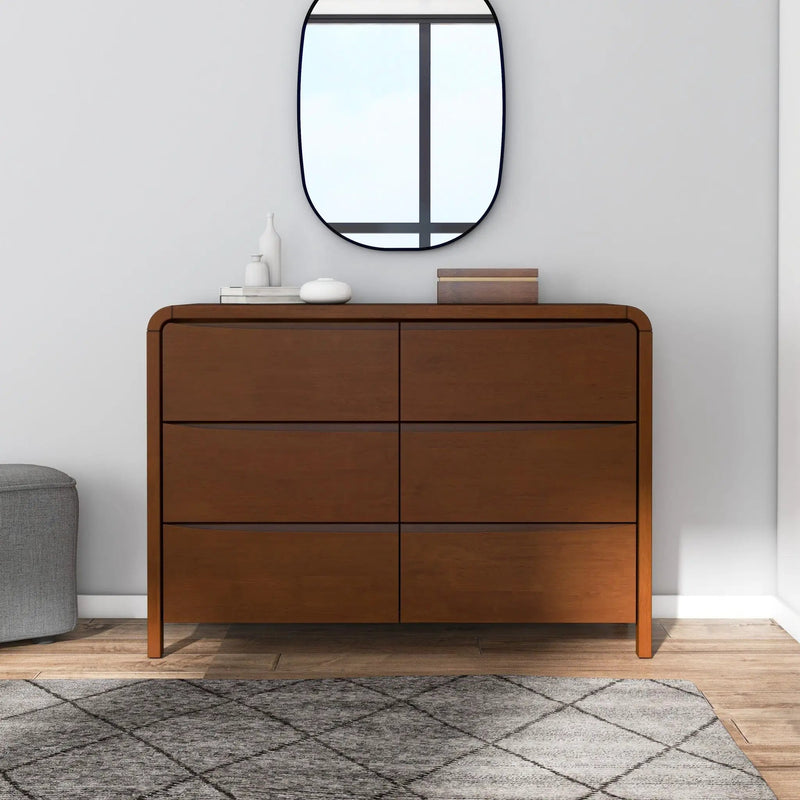 Lionel - 6 Drawer Dresser - Brown by HouseOfZazla