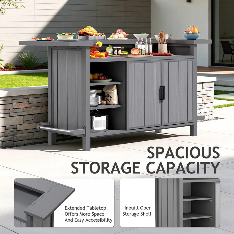 Outdoor Aluminum Grill Cart With Storage, photo 9 of 9