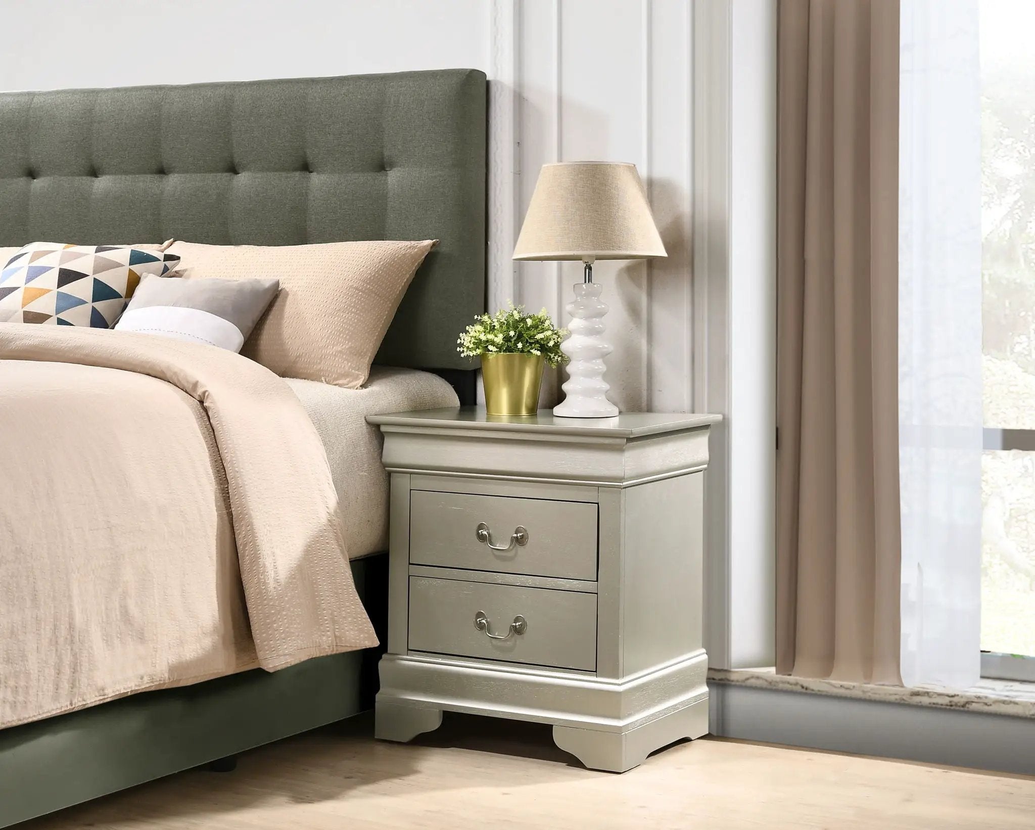 Louis Phillipe - Nightstand - Wood by Unique Piece Furniture
