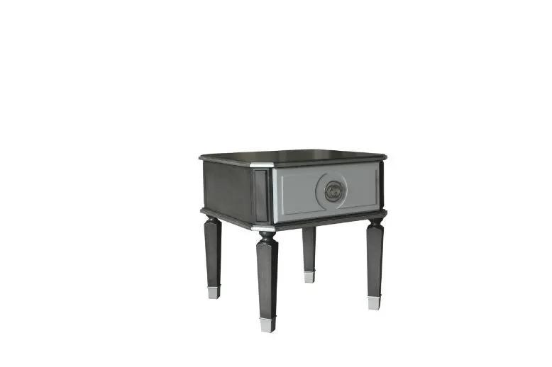House Beatrice - End Table - Charcoal & Light Gray by Unique Piece Furniture