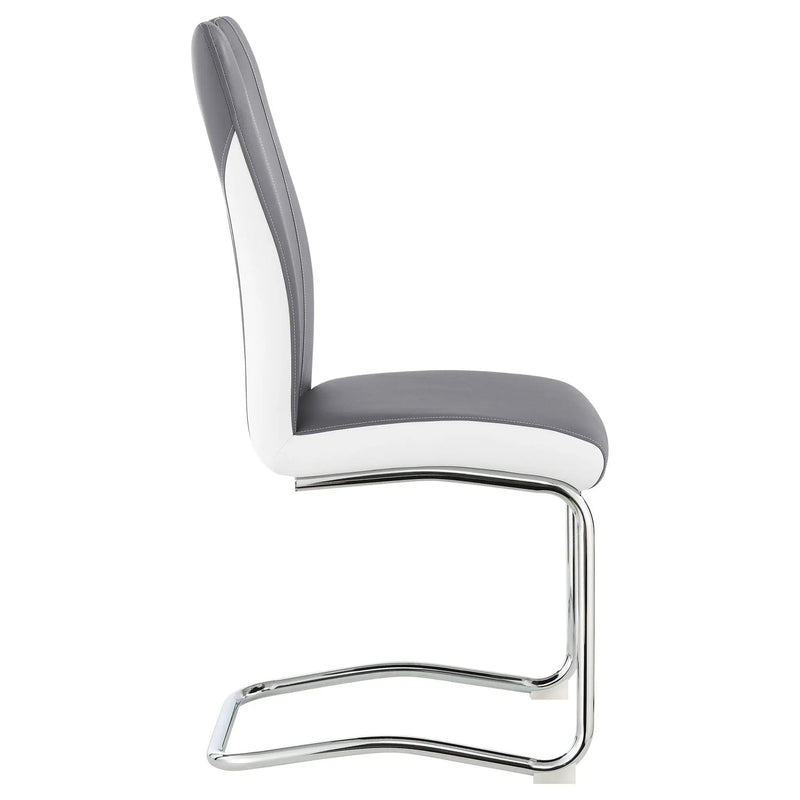Jernigan - Upholstered Dining Side Chair (Set of 4) - Gray by HouseOfZazla
