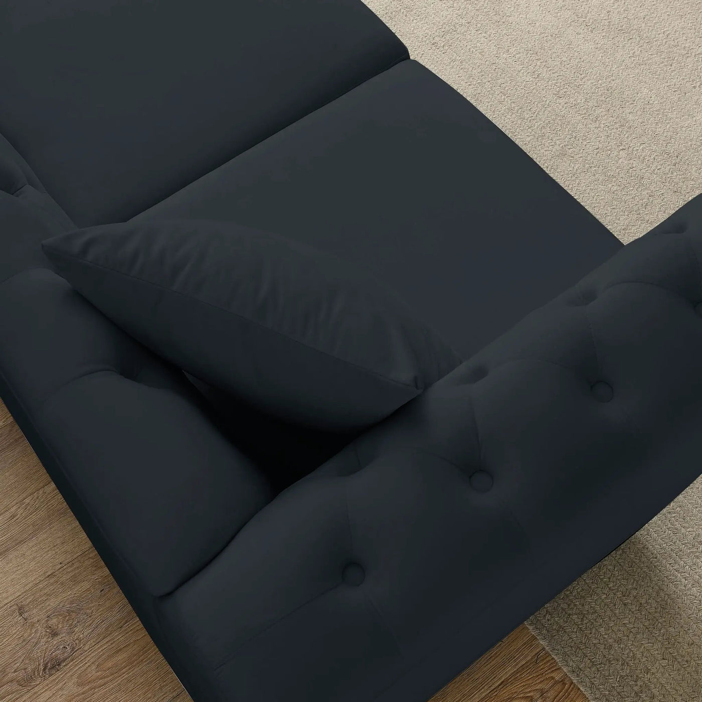 Chesterfield Sofa With Rolled Arms And Nailhead Trim by HouseOfZazla