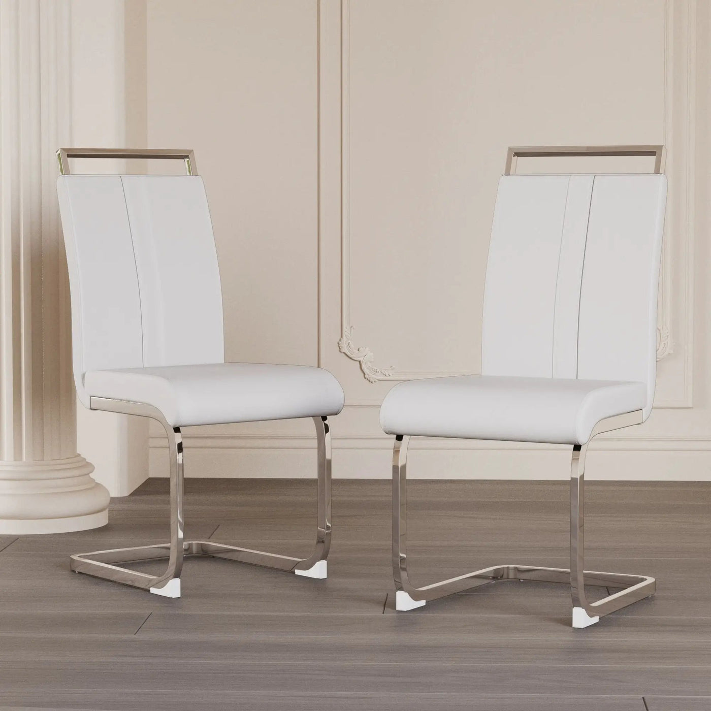 Modern Dining Chairs With Padded Seat, High Back by HouseOfZazla