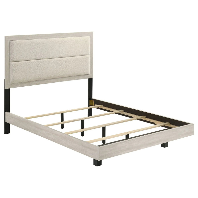 Trenton 54-inch Wood Full Panel Bed Rustic Cream by Unique Piece Furniture