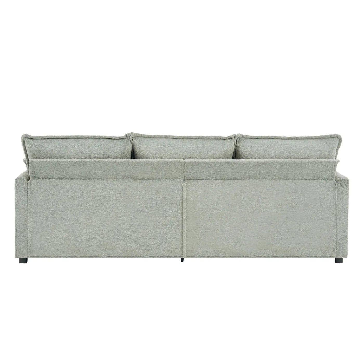 Modern 3 Seater Sofa With Side Storage Pockets For Living Room by HouseOfZazla
