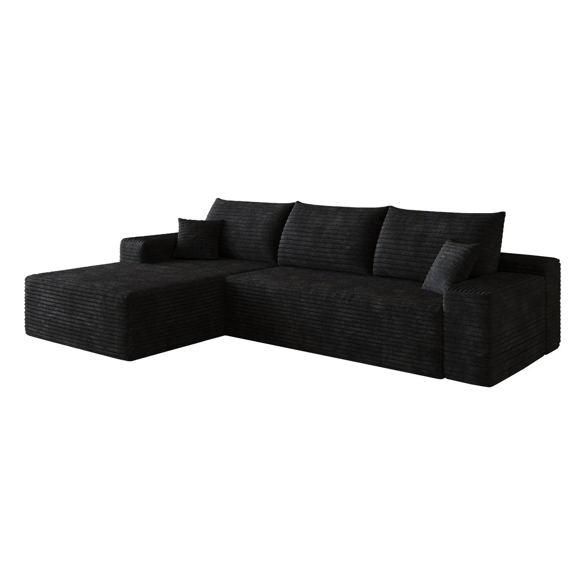 107" Cloud Sectional Couch with L-Shape Chaise by HouseOfZazla