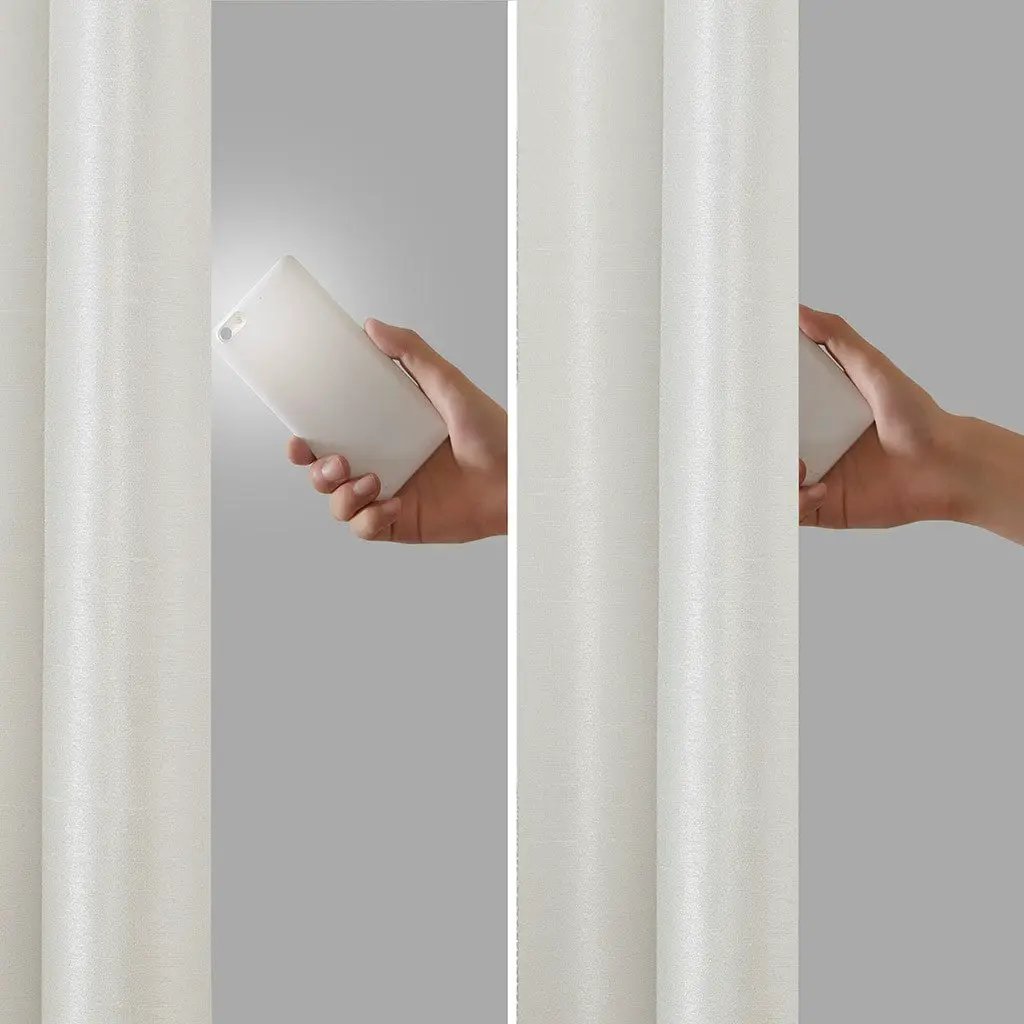 Twist Tab Total Blackout Window Curtain Panel White 50x95 by HouseOfZazla
