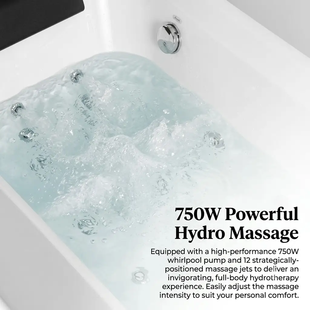 Condris 67" x 35" Whirlpool Bathtub for 2-Person by HouseOfZazla