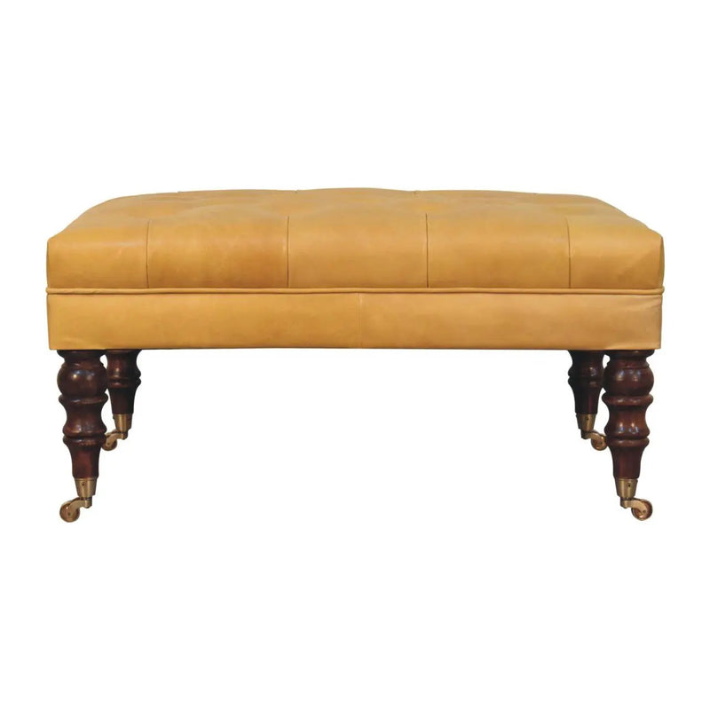 Buffalo - Ottoman With Castor Legs by HouseOfZazla