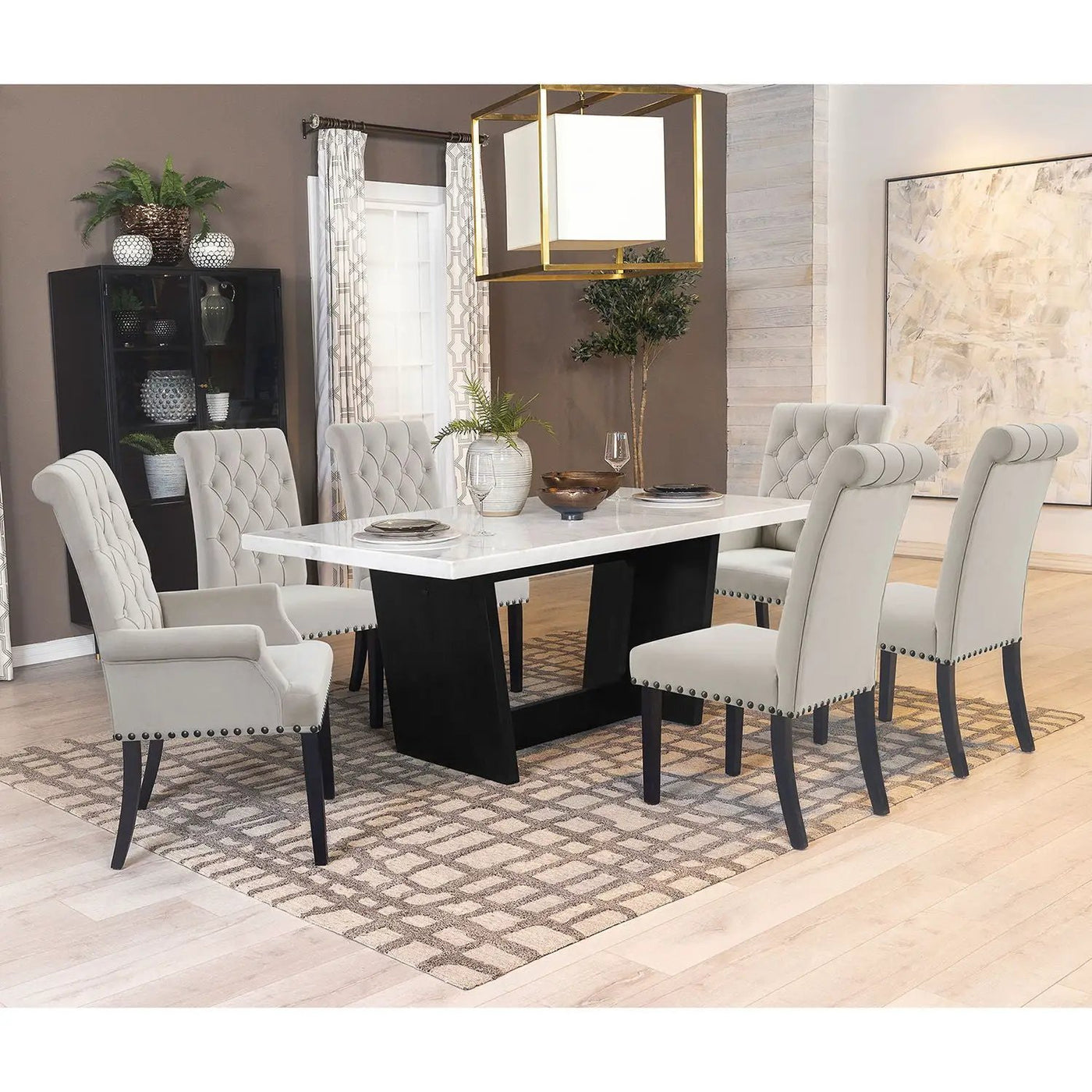 Rectangular Dining Table Set With Chairs by HouseOfZazla