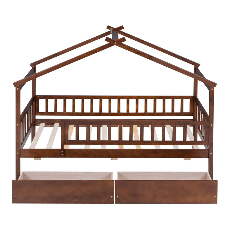 House Bed With 2 Drawers by HouseOfZazla