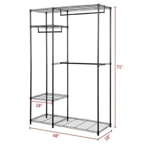 Portable Steel Closet Hanger Storage Rack Organizer by DirectDeals