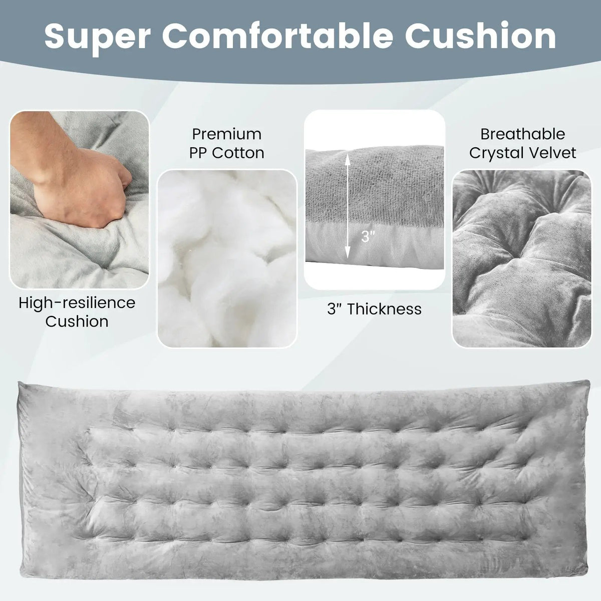 75 x 27.5 Inch Camping Cot Pads with Soft and Breathable Crystal Velvet by DirectDeals