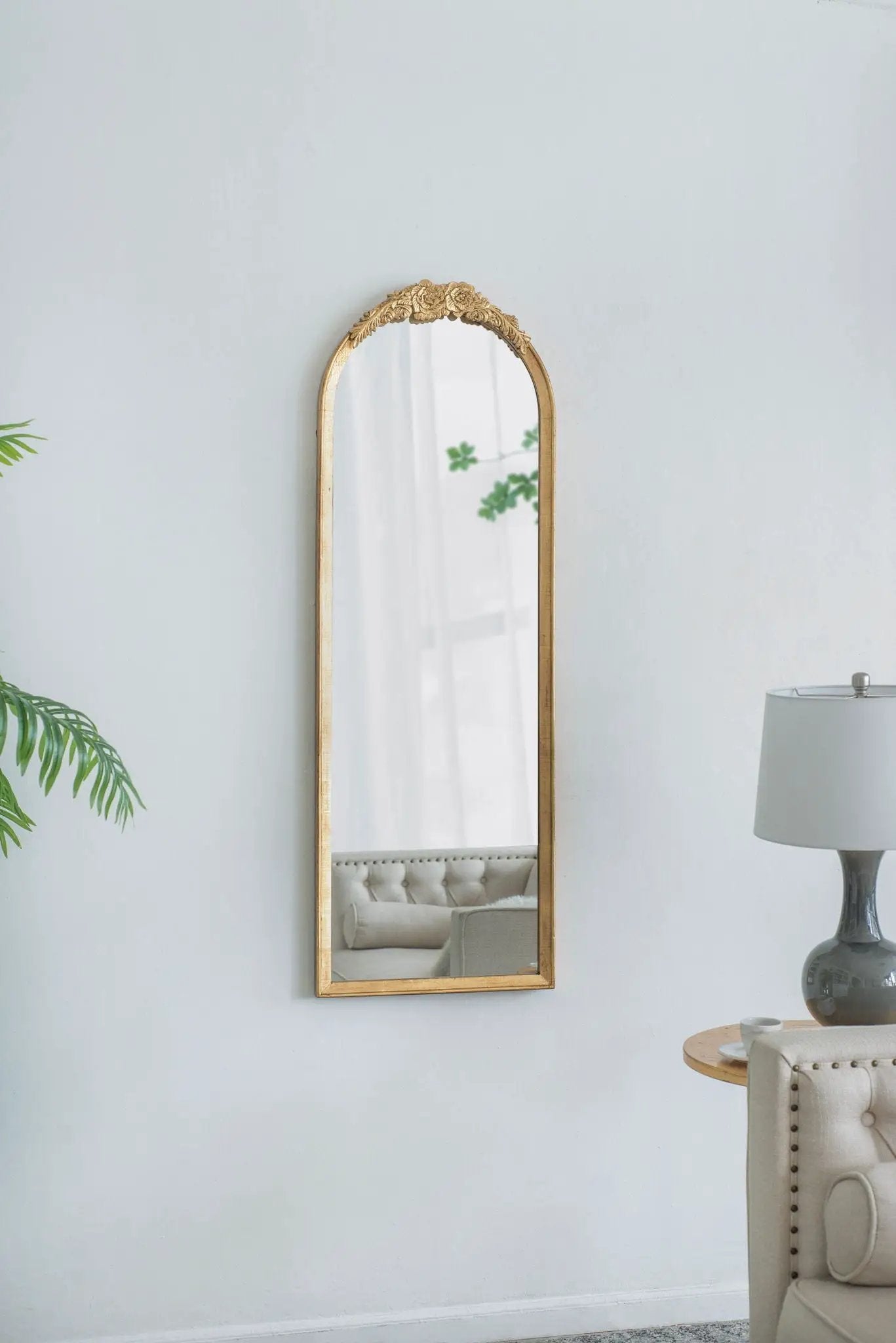 Wood Floor Mirror, Full Body Mirror Dressing Make Up Mirror For Bathroom by Unique Piece Furniture