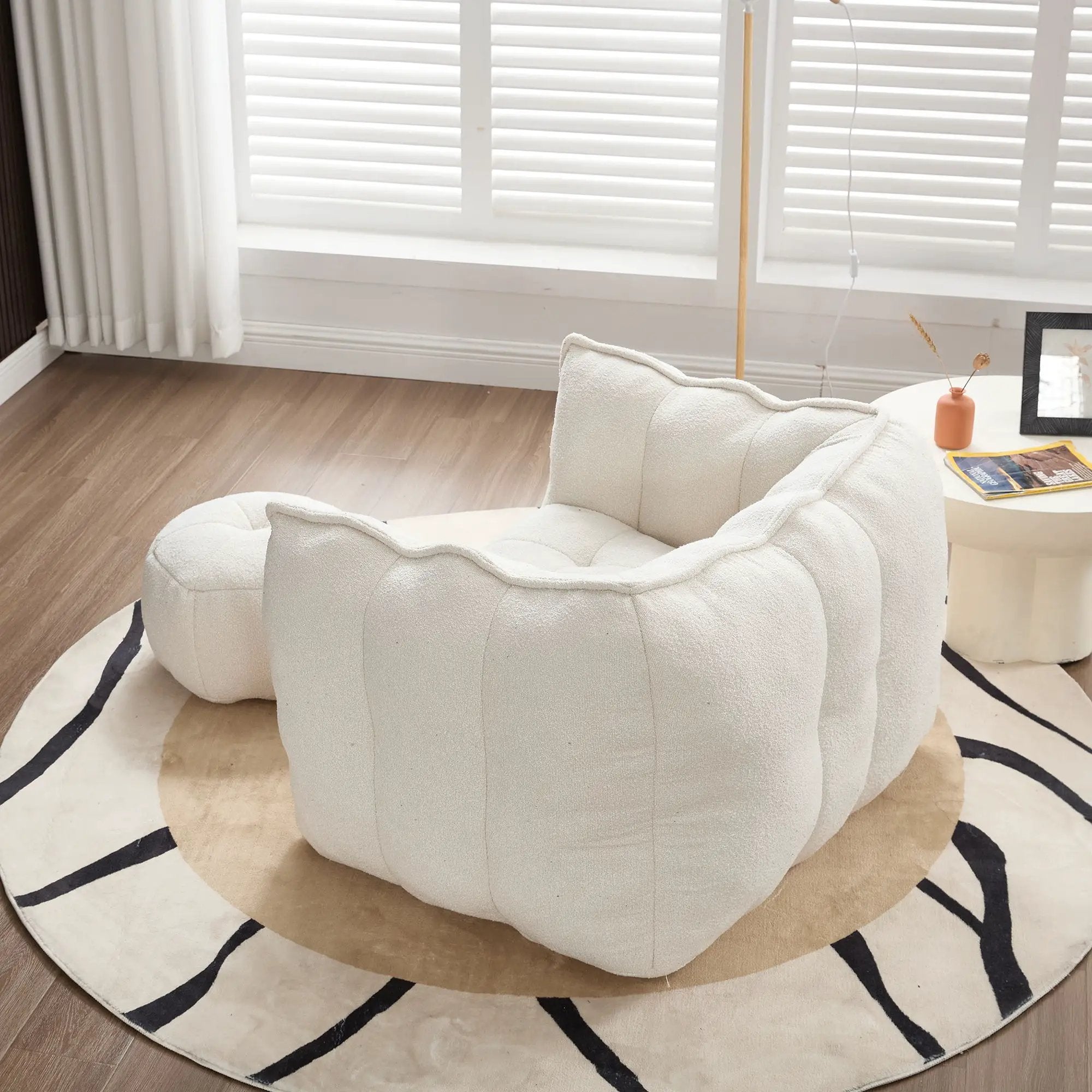 Soft Bean Bag Chair With High Resilient Foam by Unique Piece Furniture