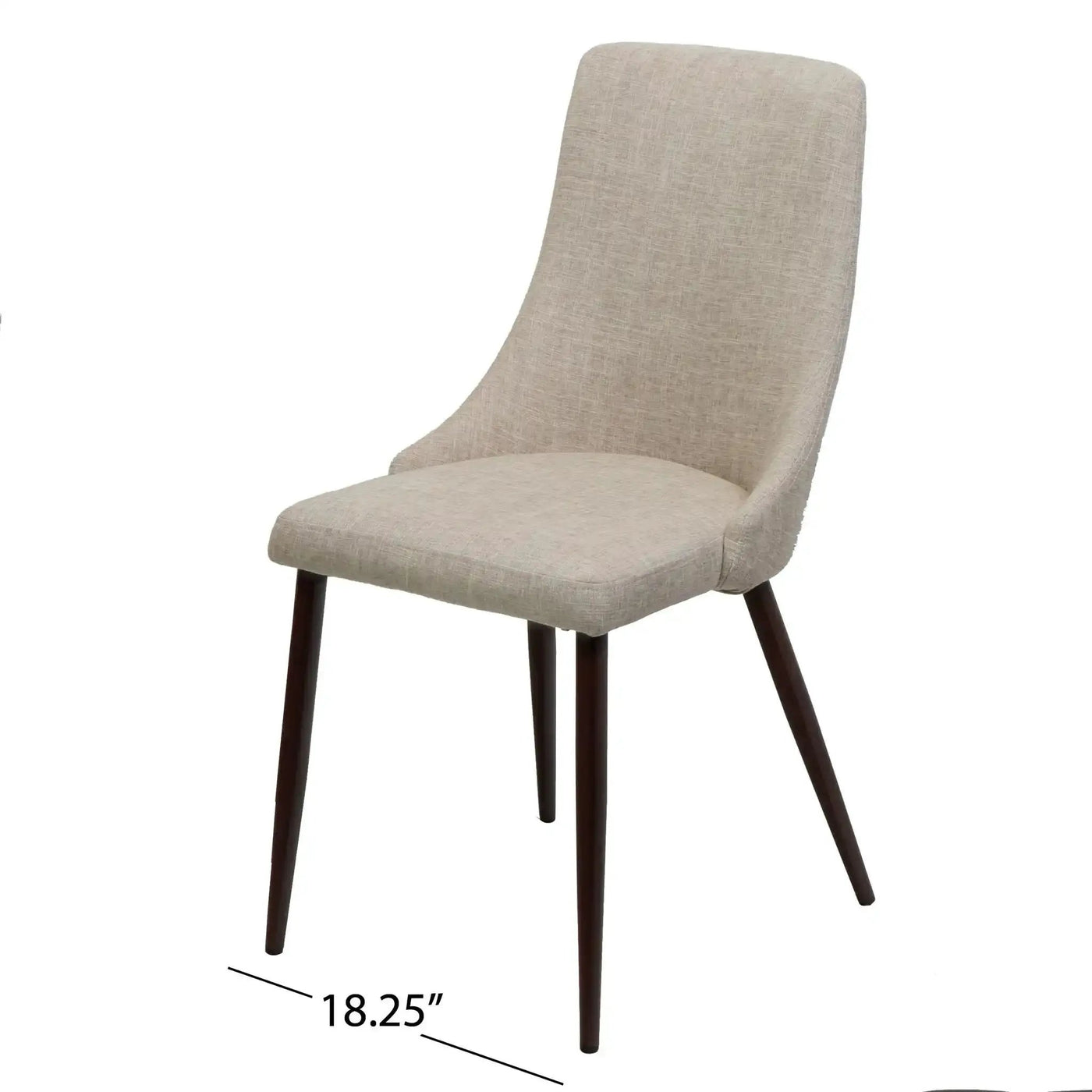 Mid Century Modern Fabric Armless Dining Chair by HouseOfZazla