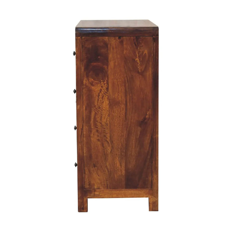 Solid Wood Aspen Cabinet, 2 Shelves, 4-Drawers by HouseOfZazla