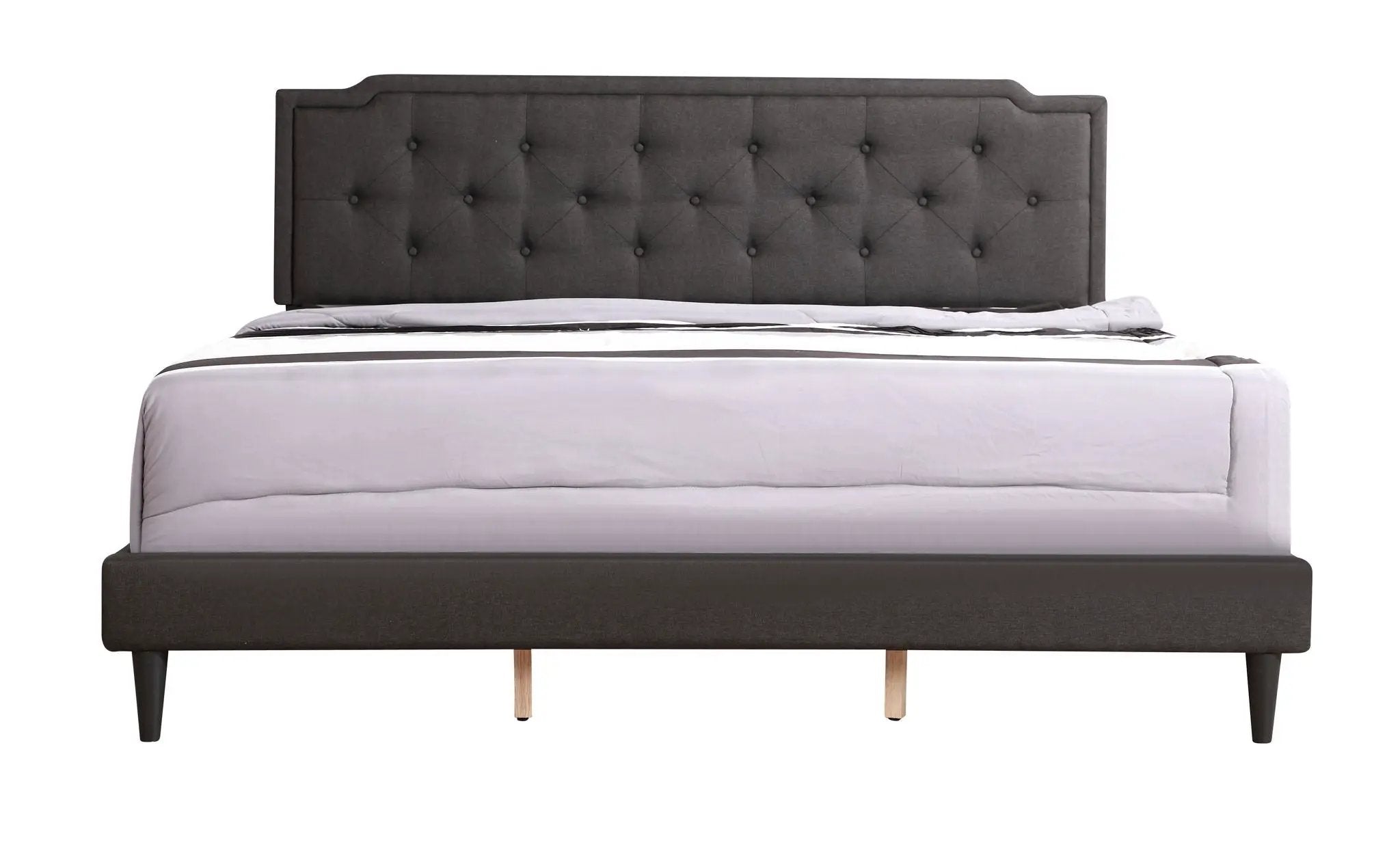 Button Tufted Bed Charming For Cozy Spaces by Unique Piece Furniture