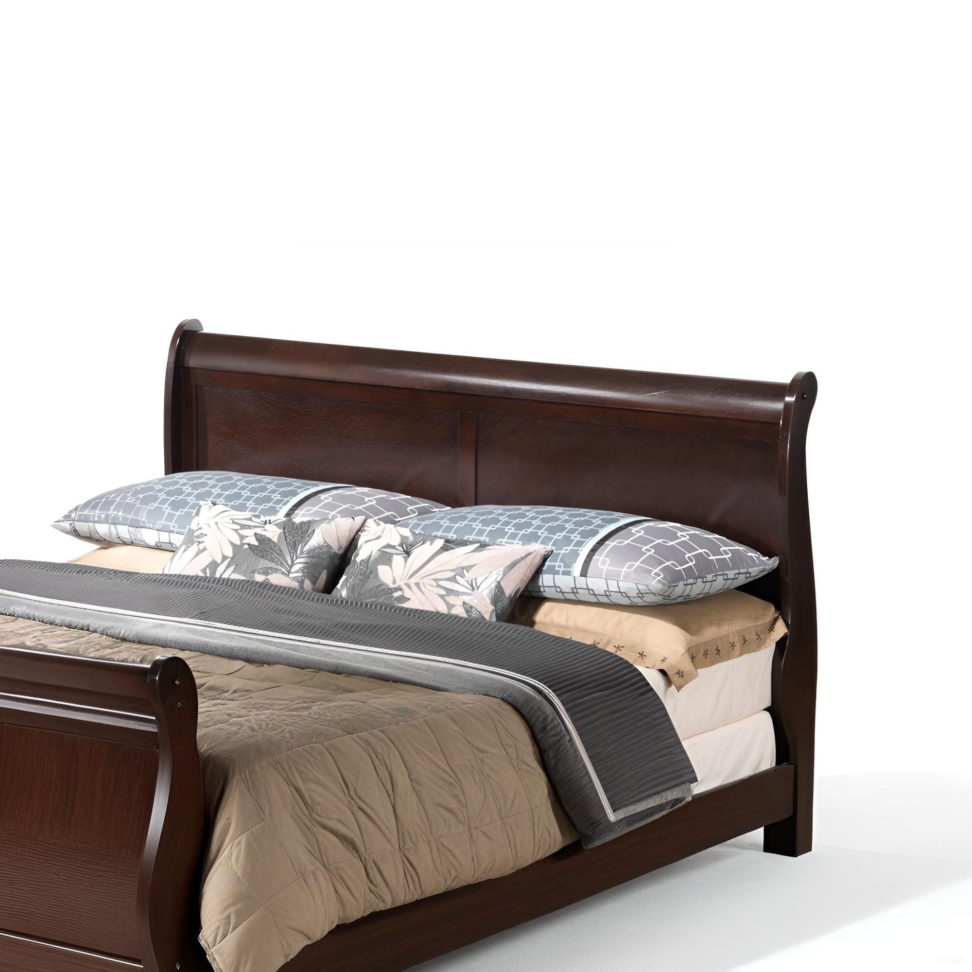 Louis Phillipe - Panel Sleigh Bed by Unique Piece Furniture