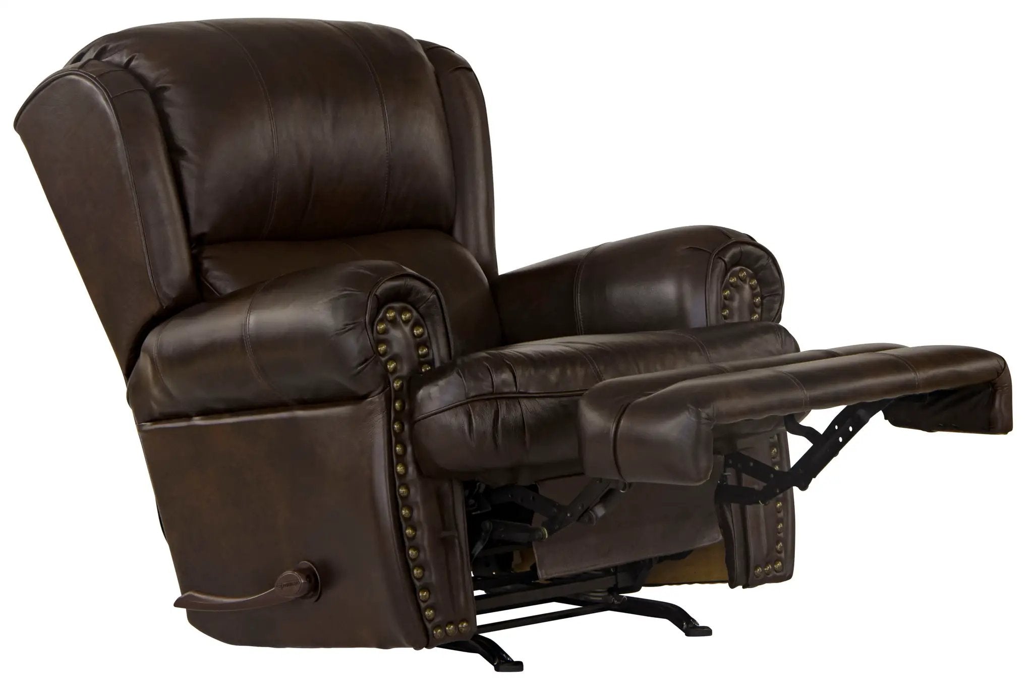 Roberto - Leather Rocker Recliner - Cocoa by Unique Piece Furniture