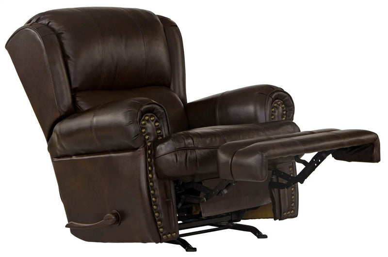 Roberto - Leather Rocker Recliner - Cocoa by Unique Piece Furniture