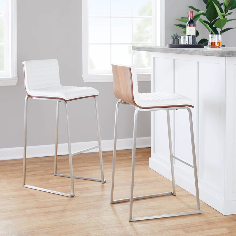 Mason Mara - Contemporary Fixed Height Barstool (Set of 2) by Unique Piece Furniture
