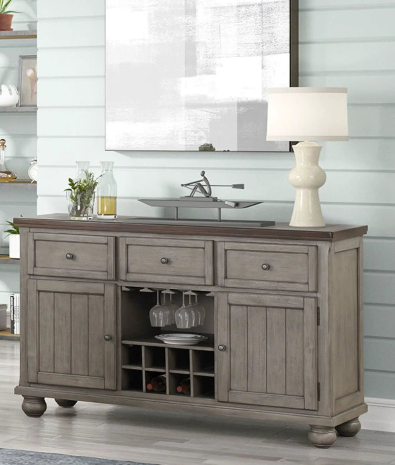 Rustic 2 Tone Sever With Powerpack - Gray by HouseOfZazla