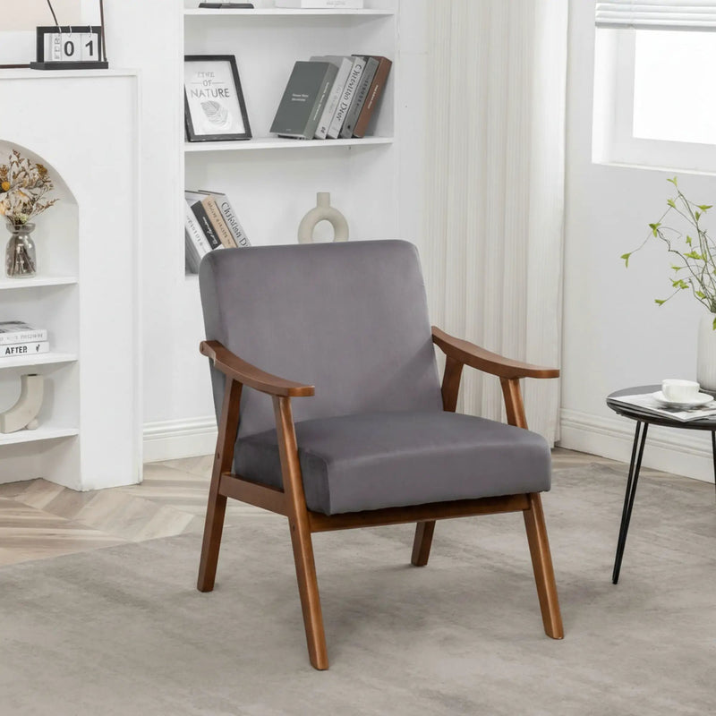 Accent Chair, Classic Mid Century Modern For Extra Seating by Unique Piece Furniture