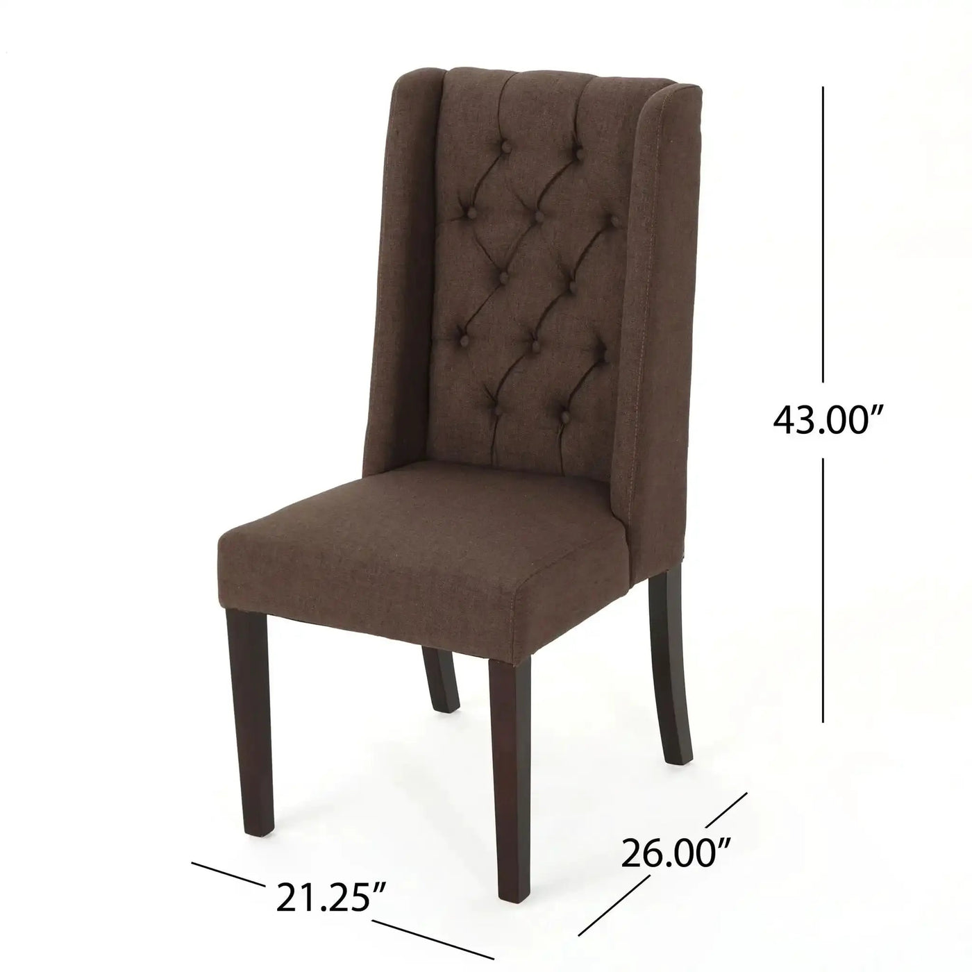 Sophisticated Tufted Dining Chair With High Back Design by HouseOfZazla
