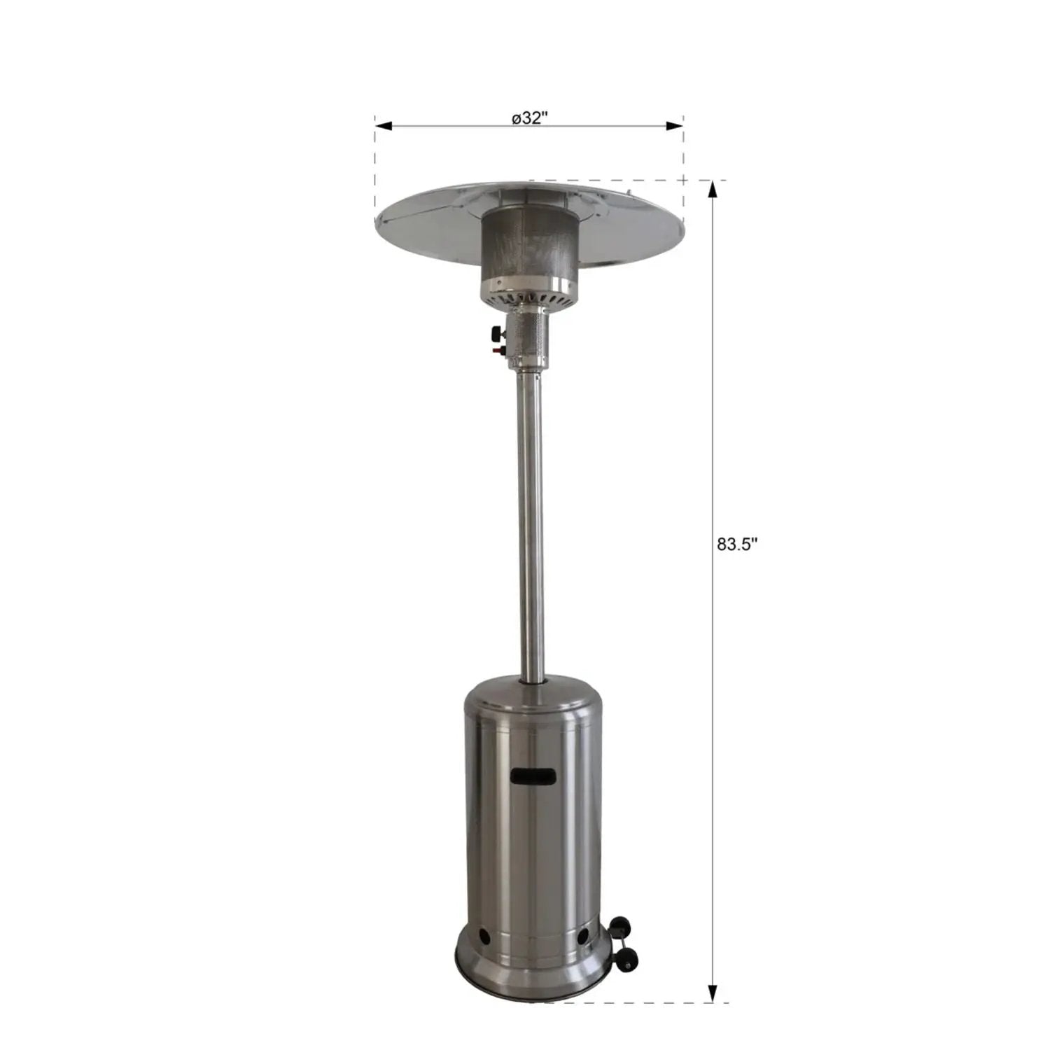46, 000 Btu Standing Patio Heater by Unique Piece Furniture