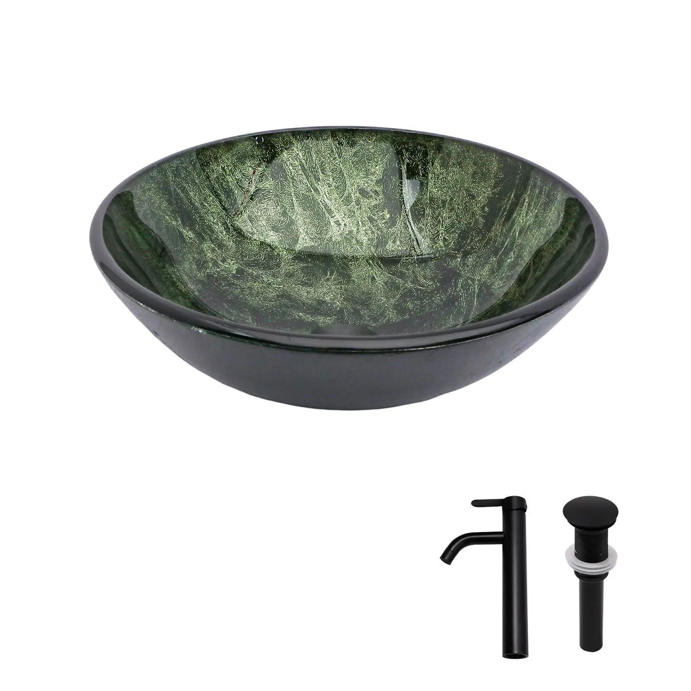 Vessel Sink With Faucet And Pop-Up Drain by HouseOfZazla