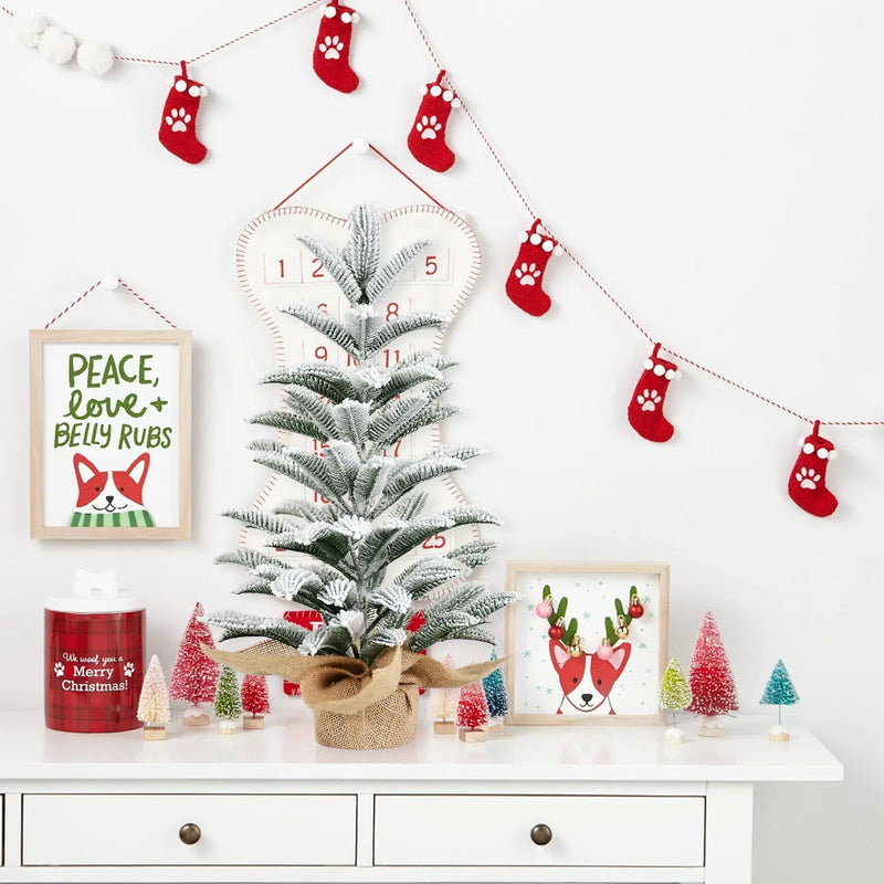 50CM Flocked Tabletop Christmas Tree by HouseOfZazla