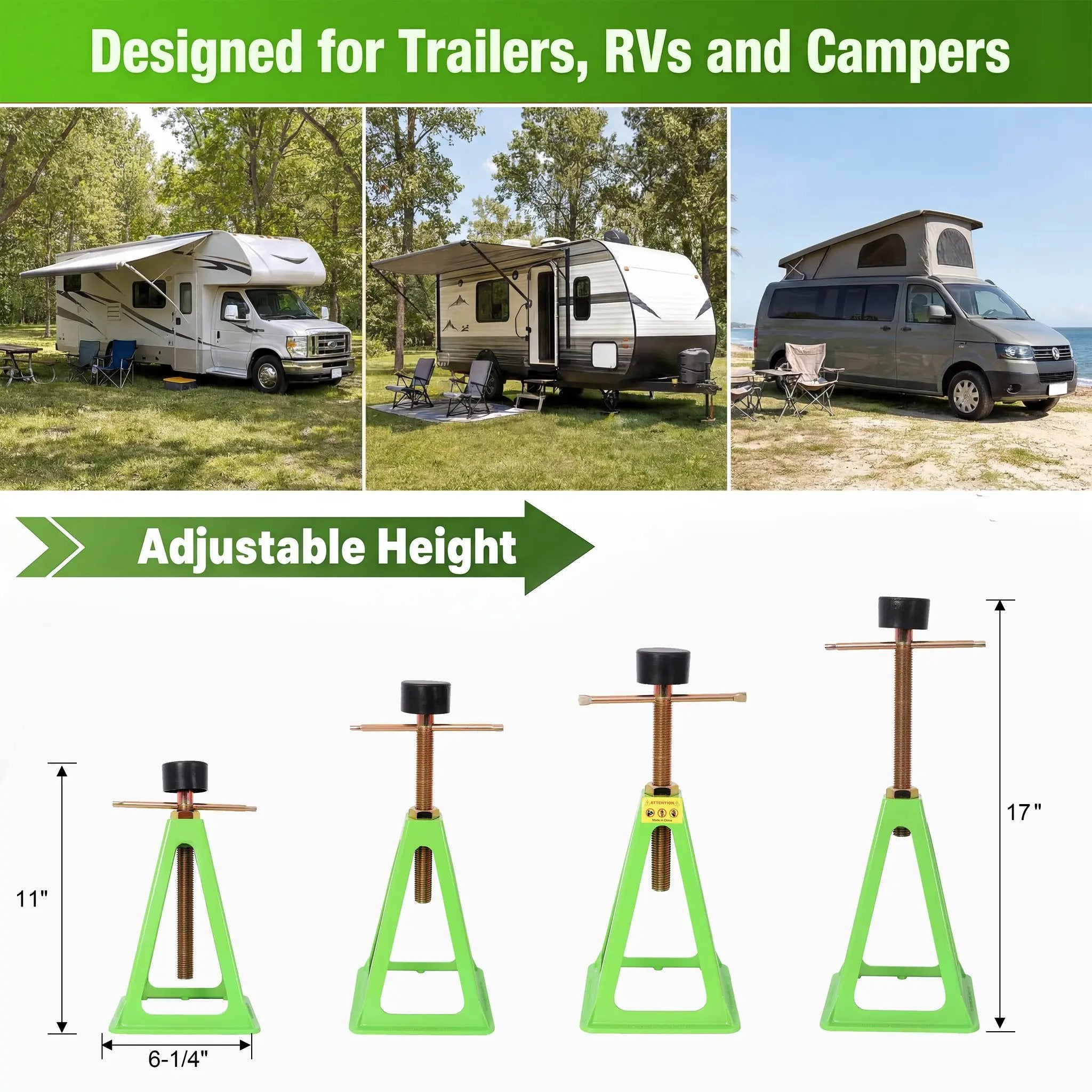 4-Pack RV Stabilizer Jacks by HouseOfZazla