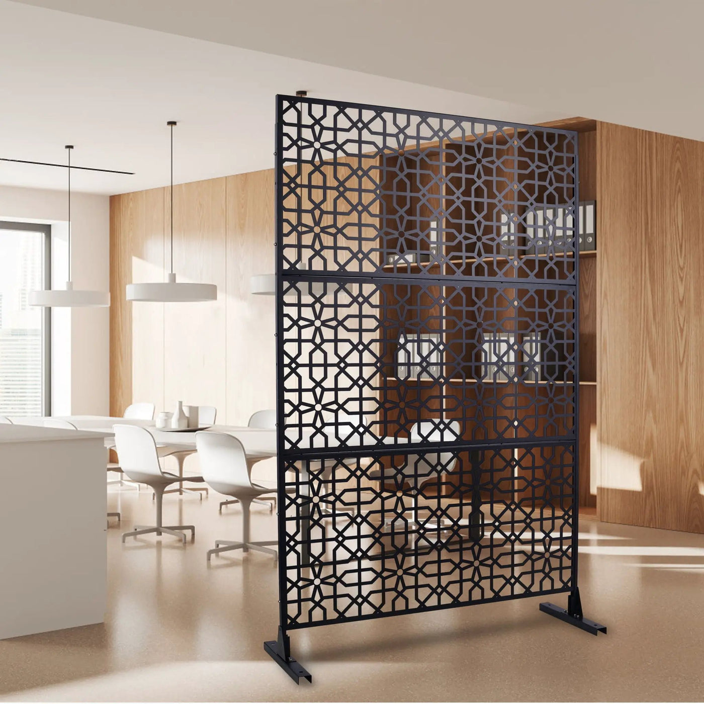 Outdoor & Indoor Metal Freestanding Decorative Privacy Screen by HouseOfZazla