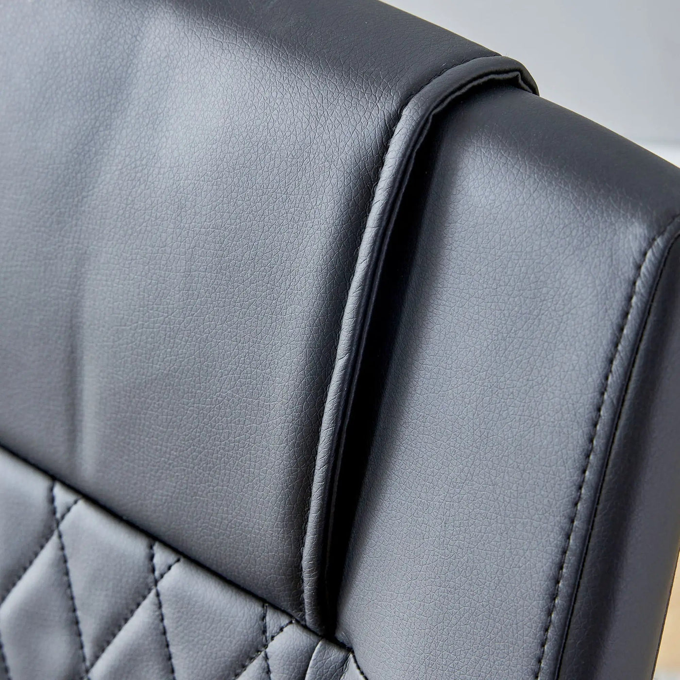 Modern Dining Chairs With Padded Seat, Metal Legs by HouseOfZazla