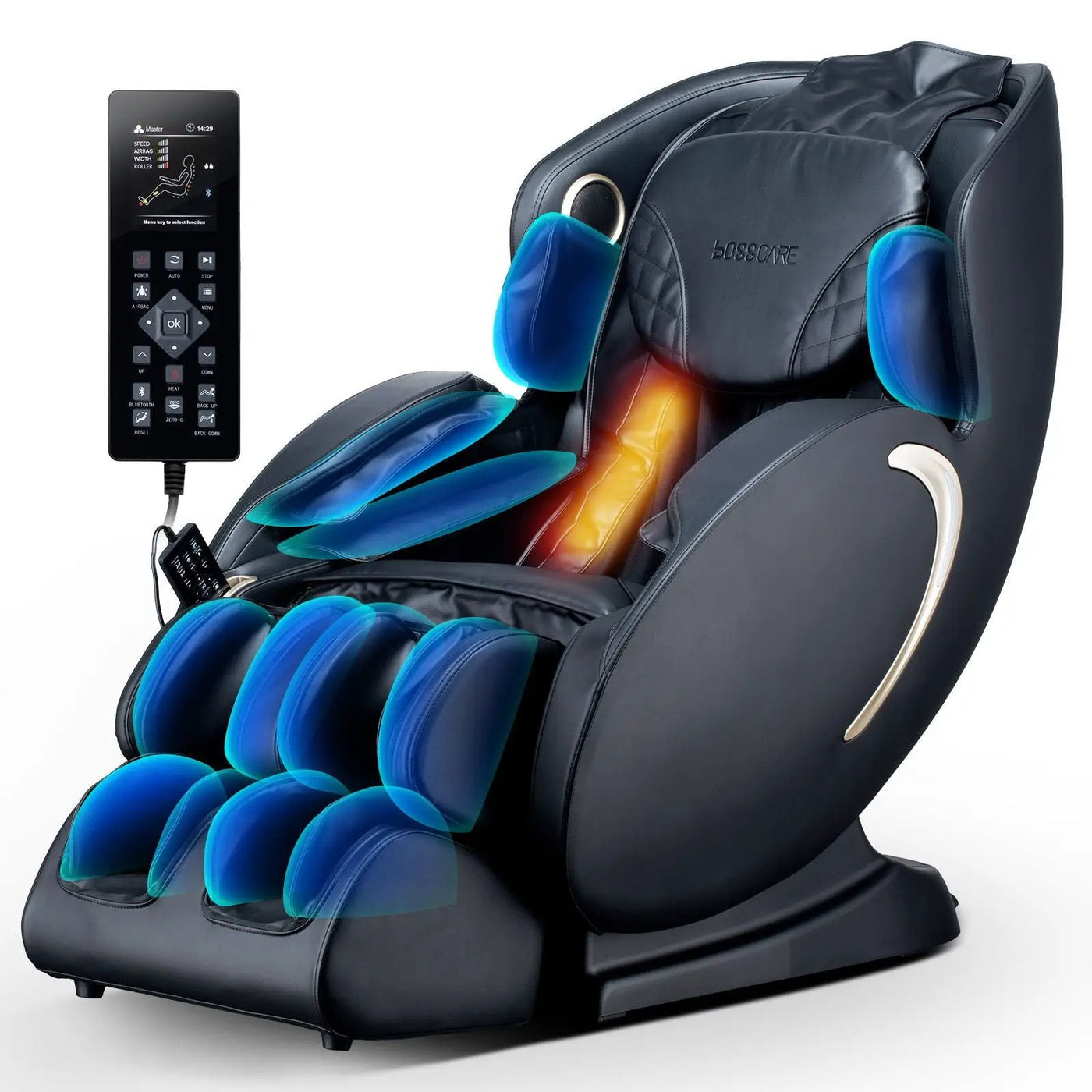 Bosscare - 3D Zero Gravity Massage Chair, Full Body Shiatsu Recliner With App by HouseOfZazla