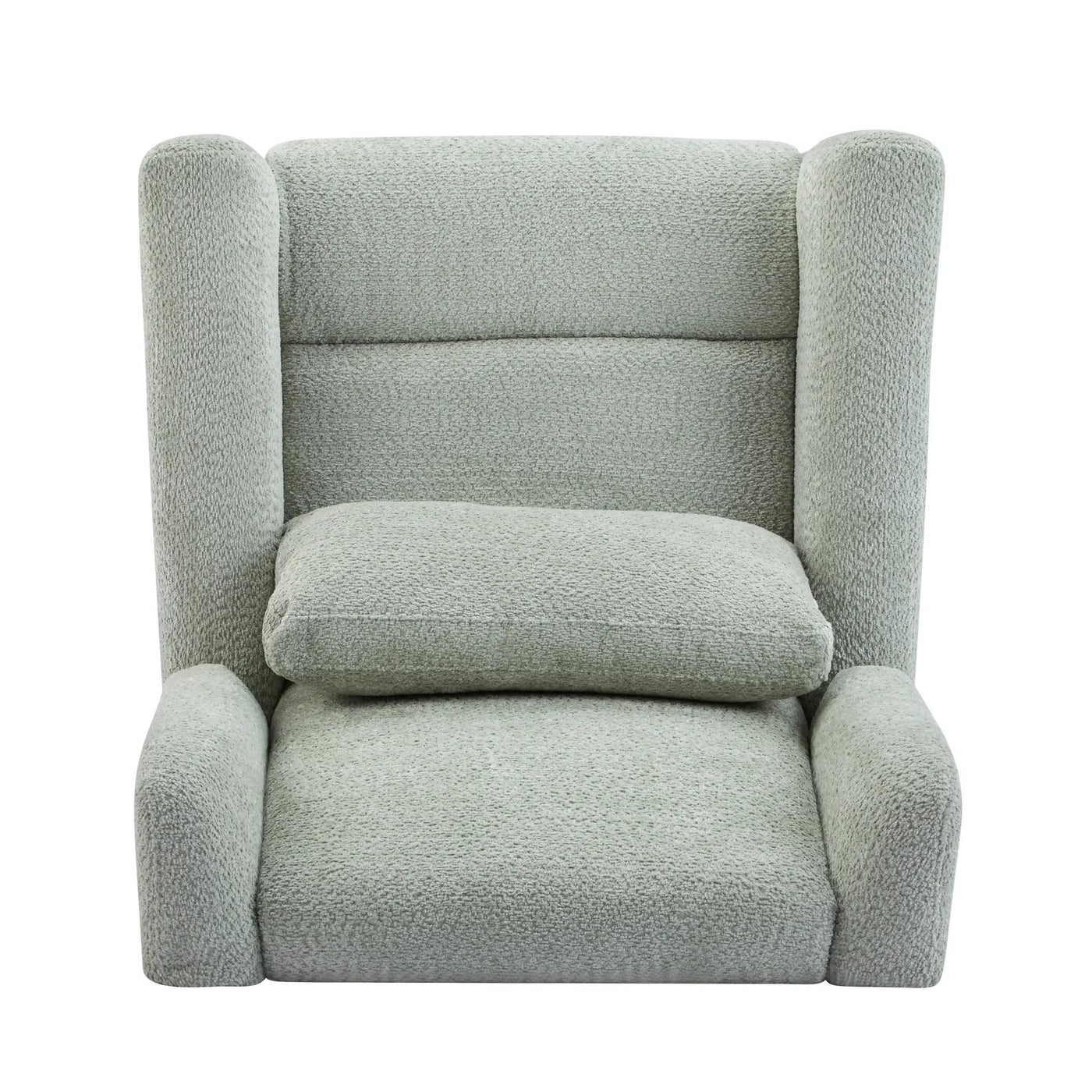 Power Recliner Chair Swivel with Boucle Upholstery and 360° Swivel by HouseOfZazla