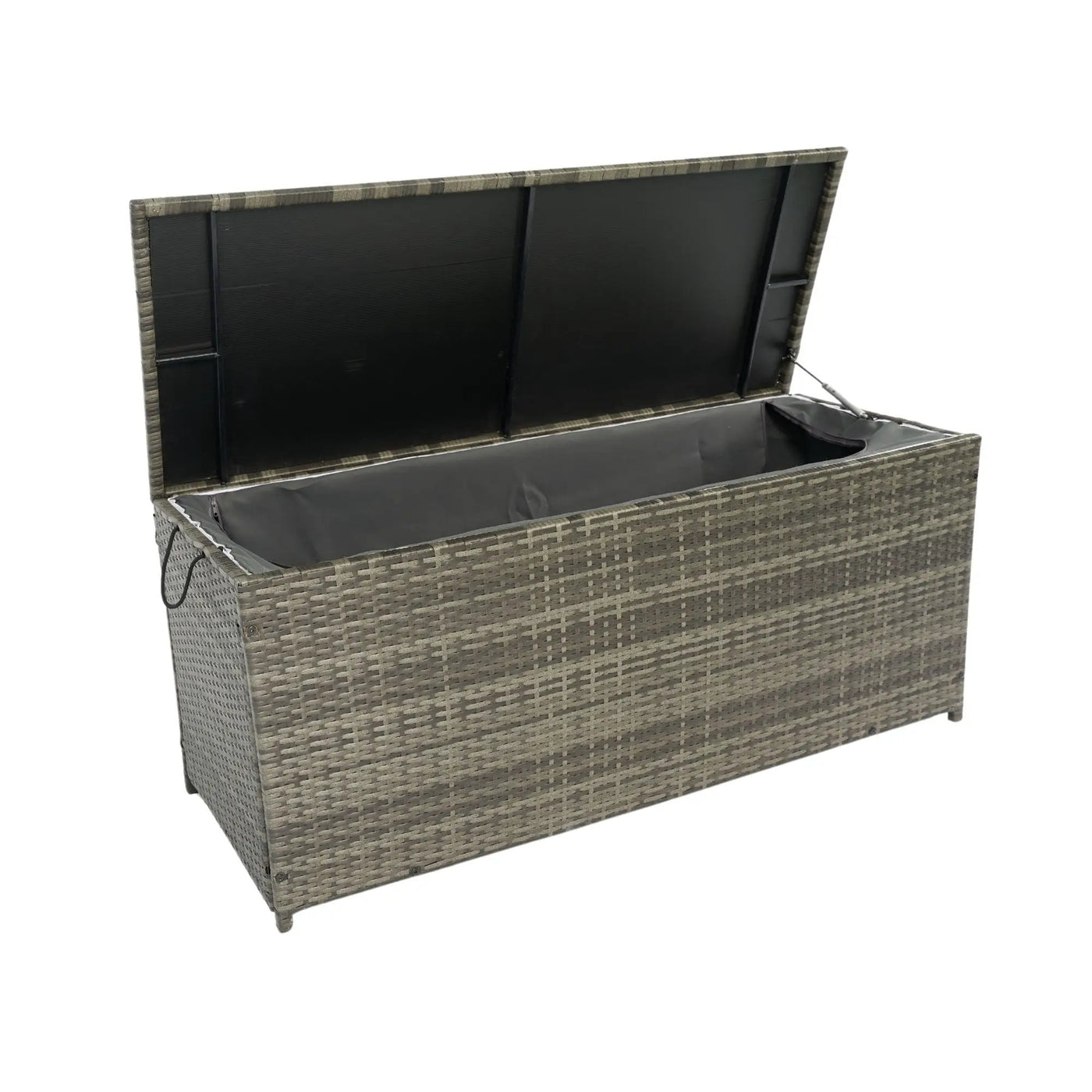 Outdoor Storage Box, Wicker Patio Deck Boxes With Lid, Outdoor Cushion Storage For Kids Toys, Pillows, Towel, Wicker by Unique Piece Furniture