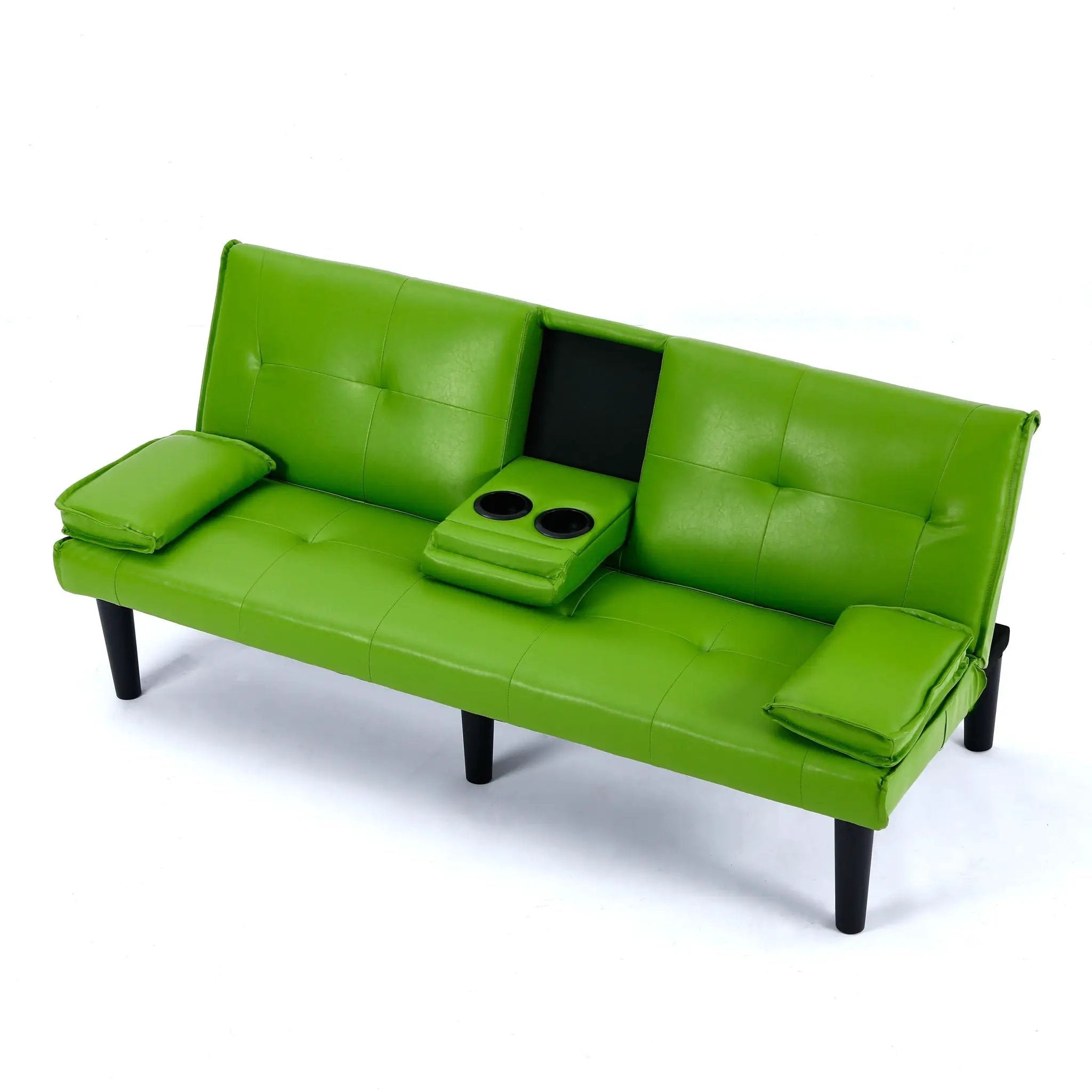 Sofa Bed With Foldable Design And Cup Holder by HouseOfZazla