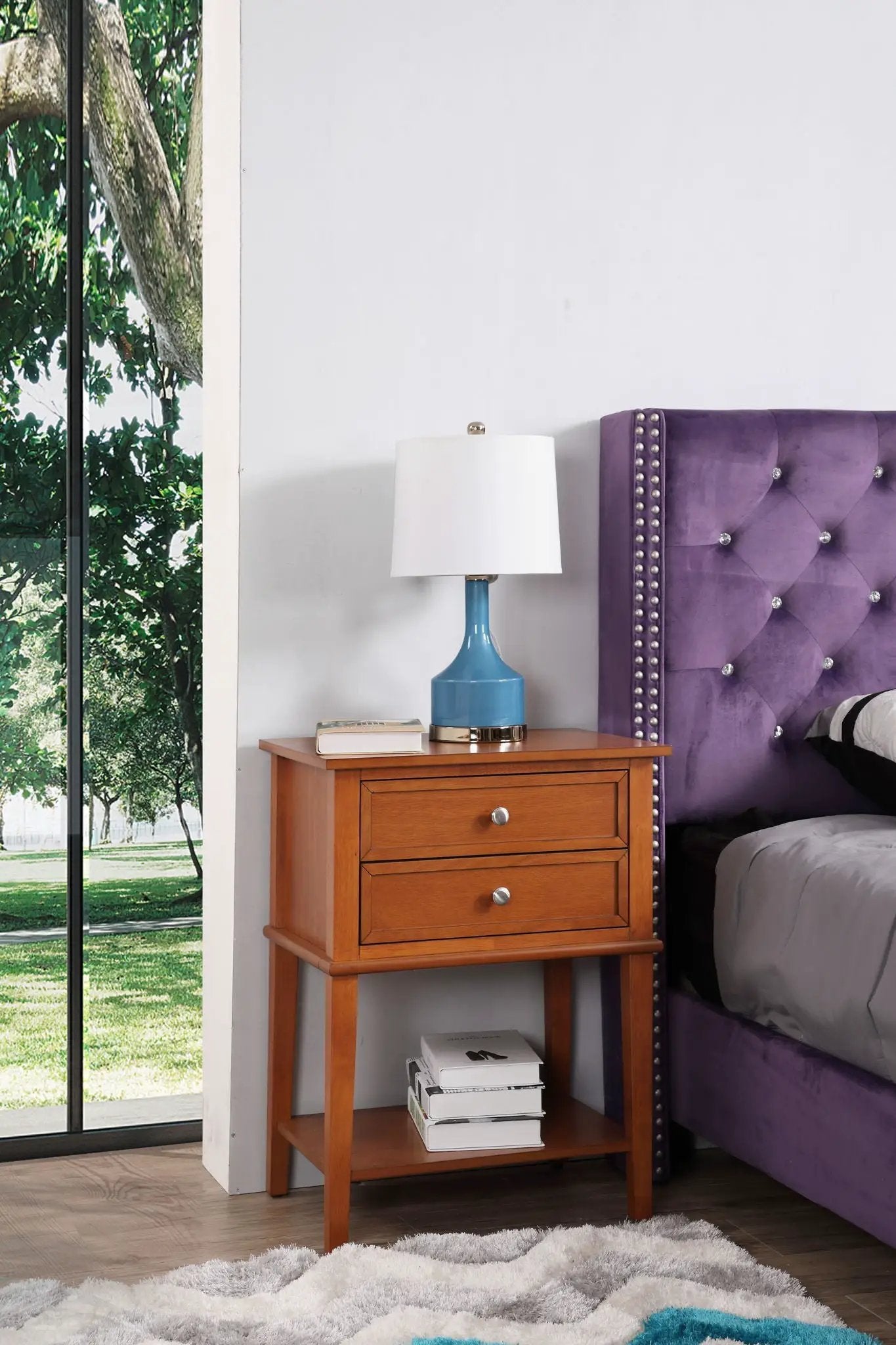 Vibrant Contemporary Nightstand by Unique Piece Furniture