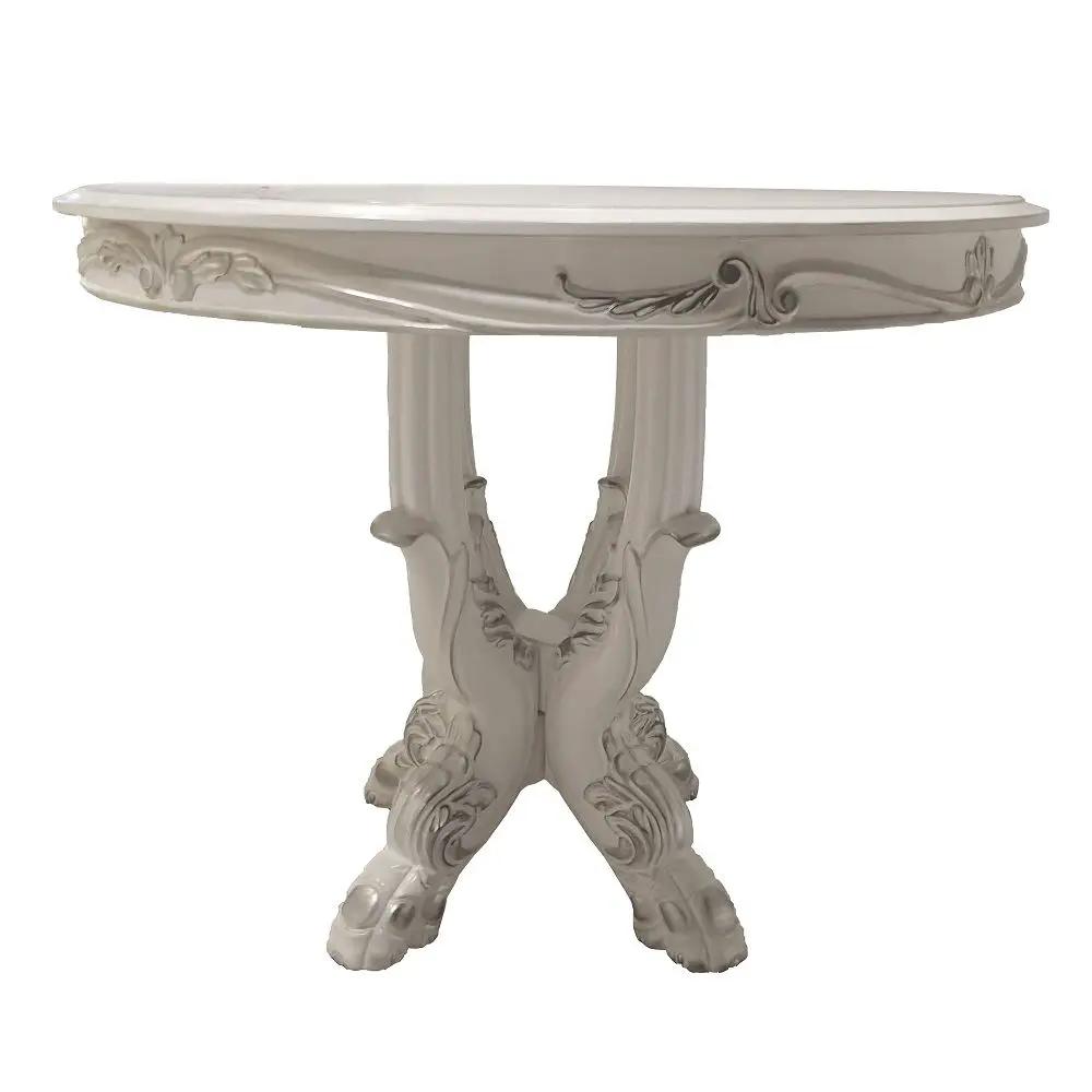 Dresden - 48" Counter Height Table - Bone White by Unique Piece Furniture