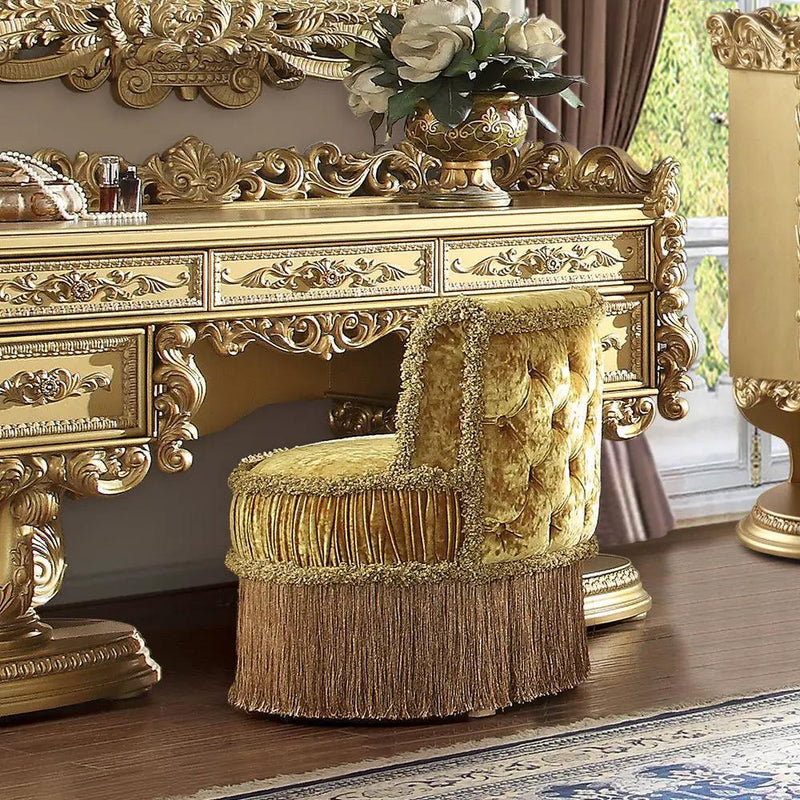 Bernadette - Vanity Stool - Gold by Unique Piece Furniture