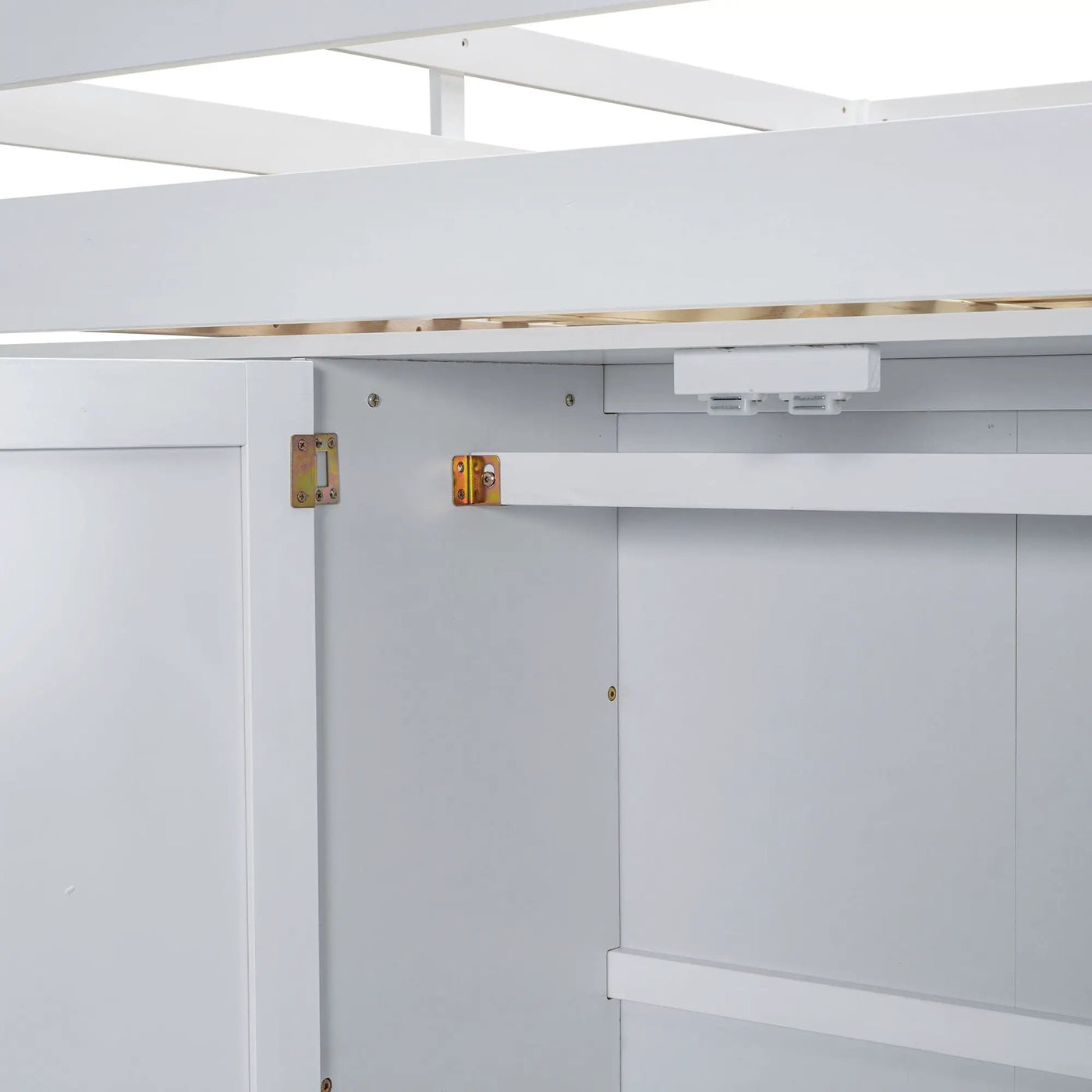 Loft Bed With Built In Wardrobe, Shelves And Drawers by HouseOfZazla