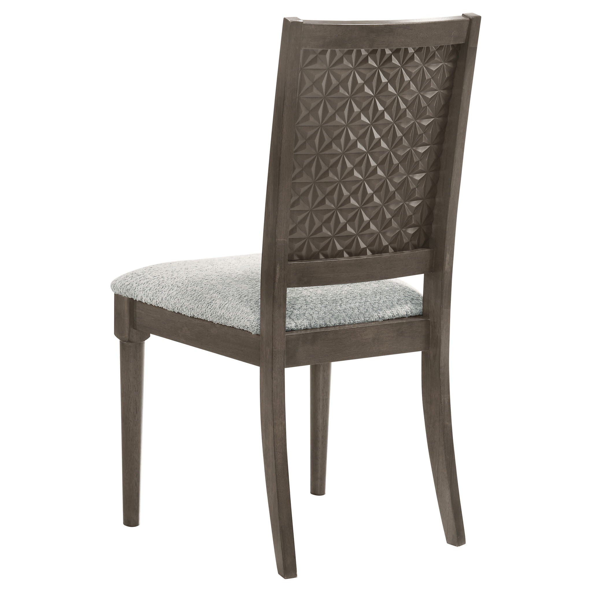 Perkins - Upholstered Dining Side Chair (Set of 2) - Dark Brown by HouseOfZazla