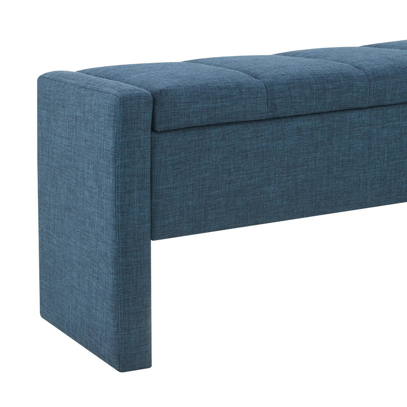 Modern Upholstered Large Bed End Bench With Storage by Unique Piece Furniture
