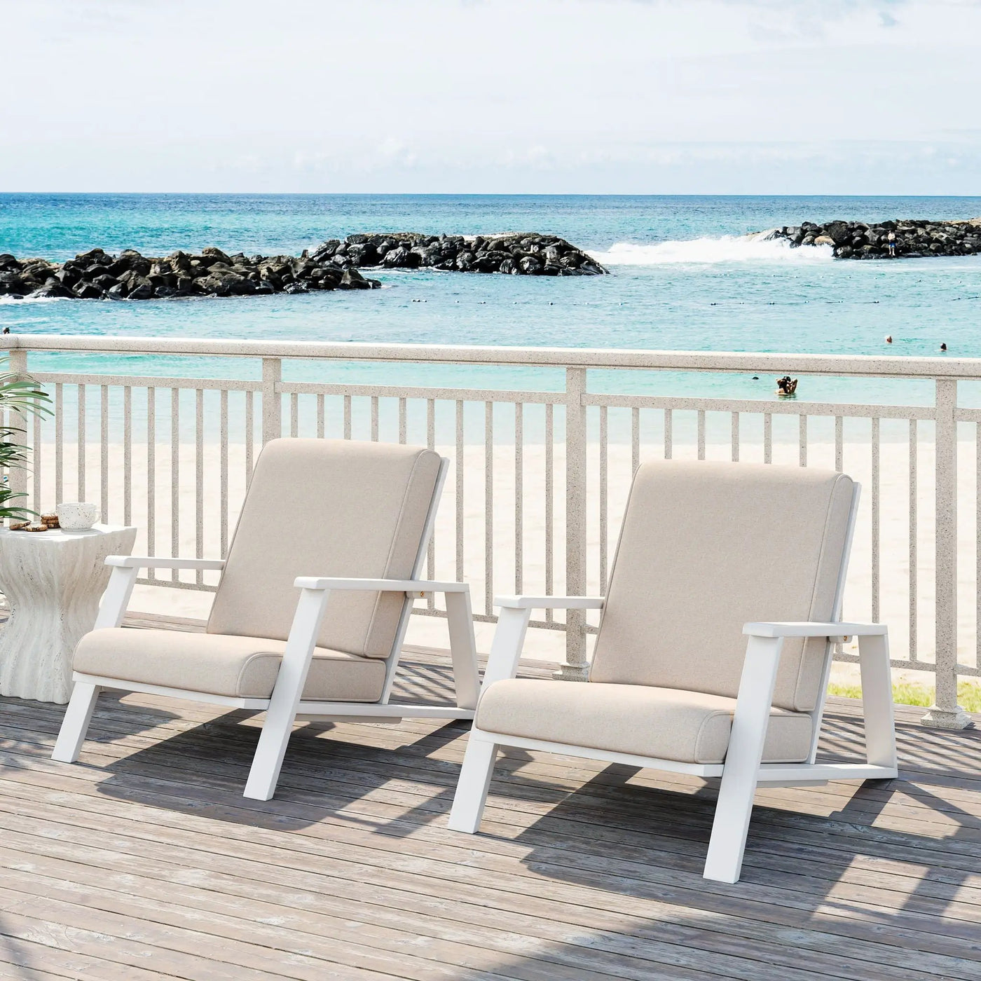 Outdoor Patio Lounge Chair Set of 2 by HouseOfZazla